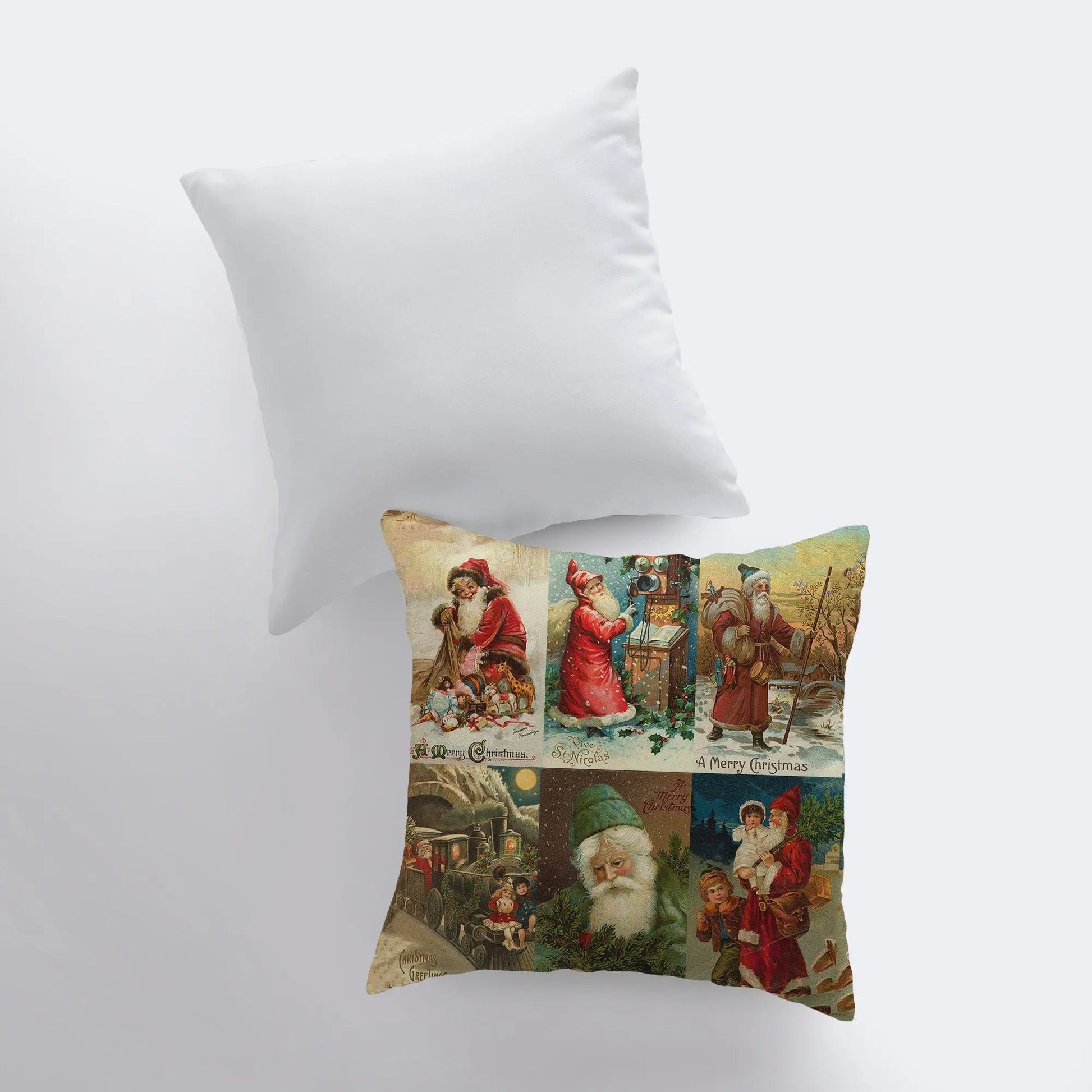 Merry Christmas | Vintage | Throw Pillow | Christmas Pillow | Home Decor | Christmas Pillowcases | Christmas tree | Christmas Gifts - UniikPillows