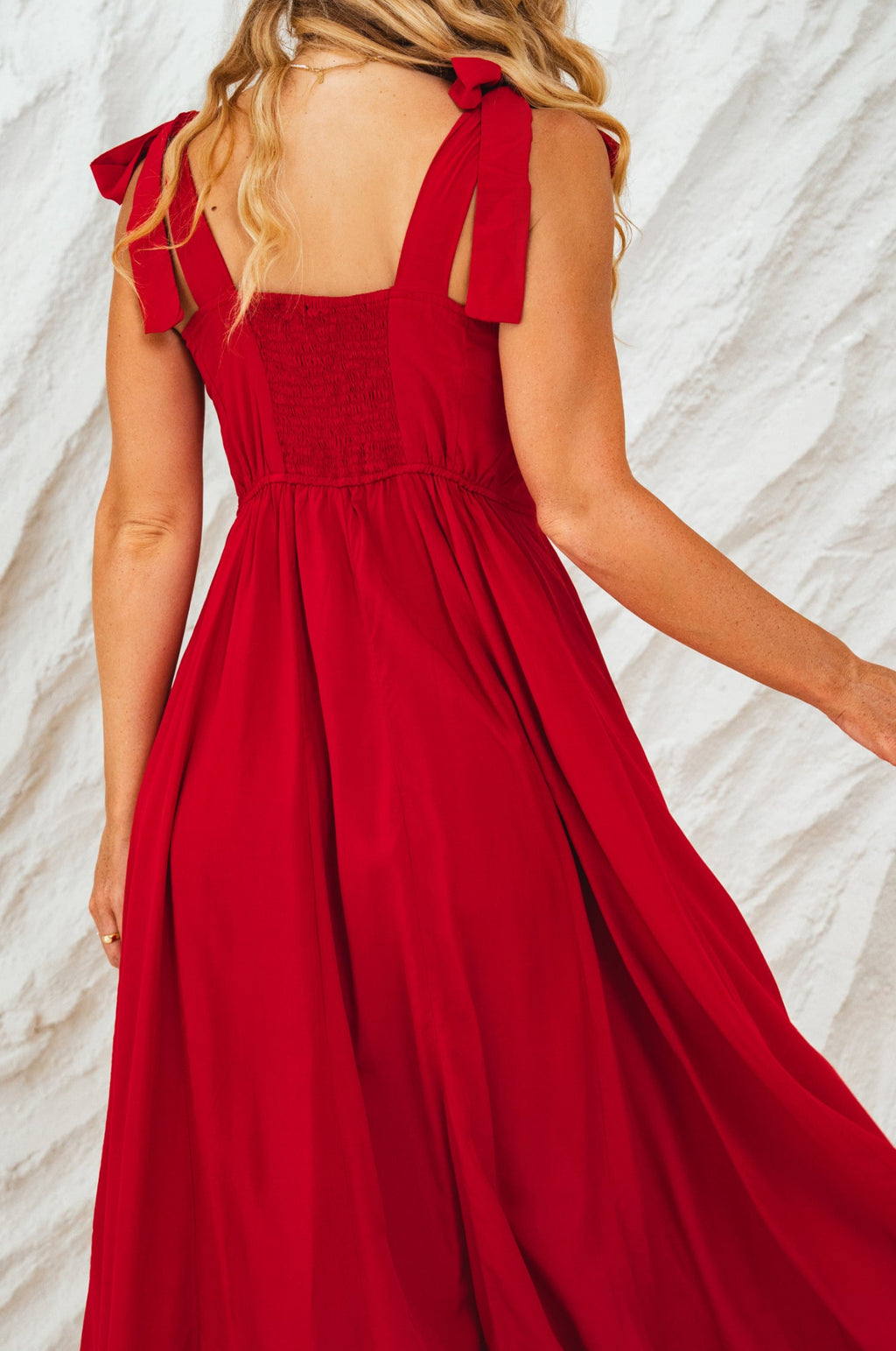Mia Vita Button Down Dress With Ties by Bali ELF