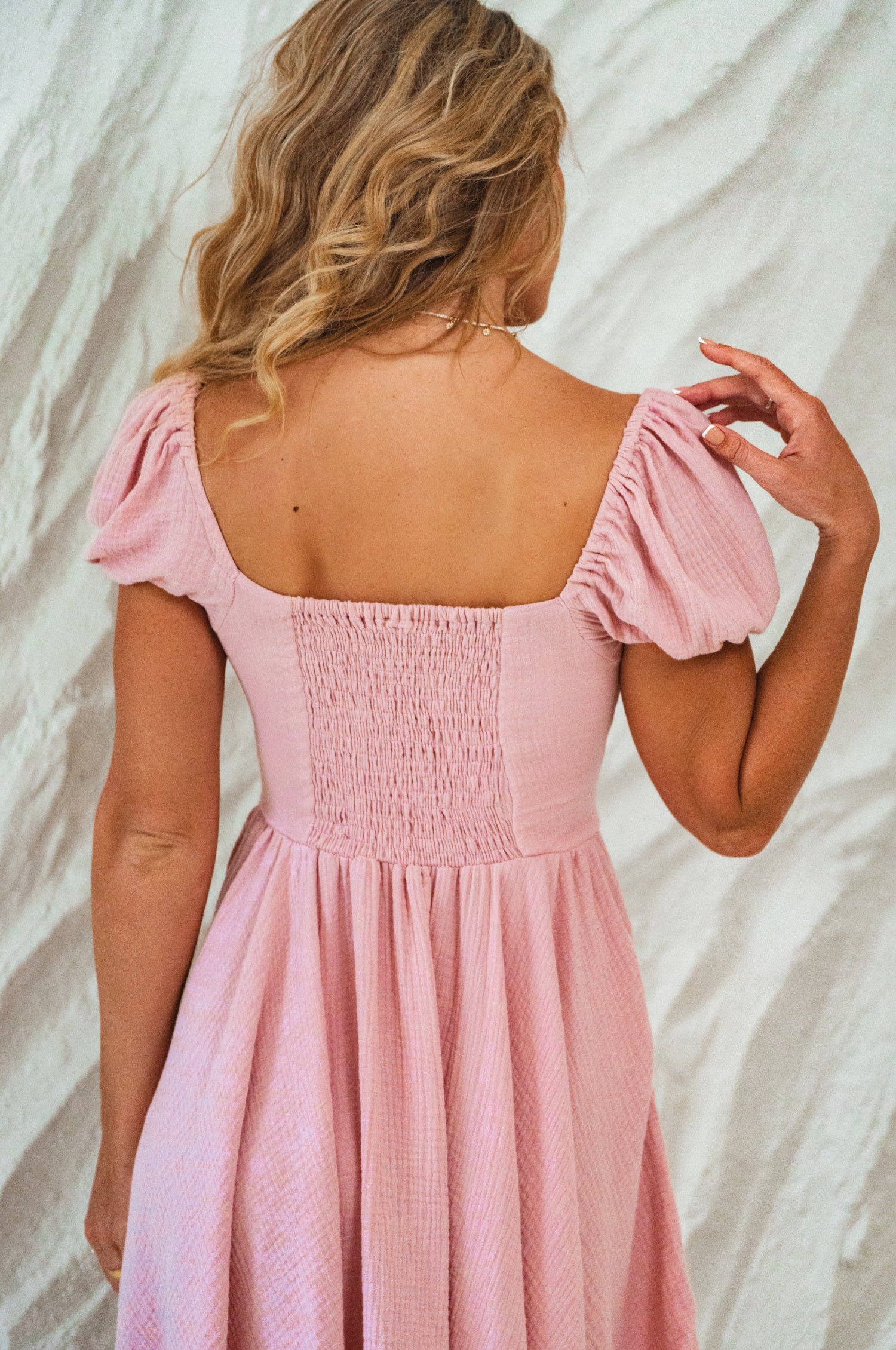 Michelina Cotton Mini Dress by Bali ELF