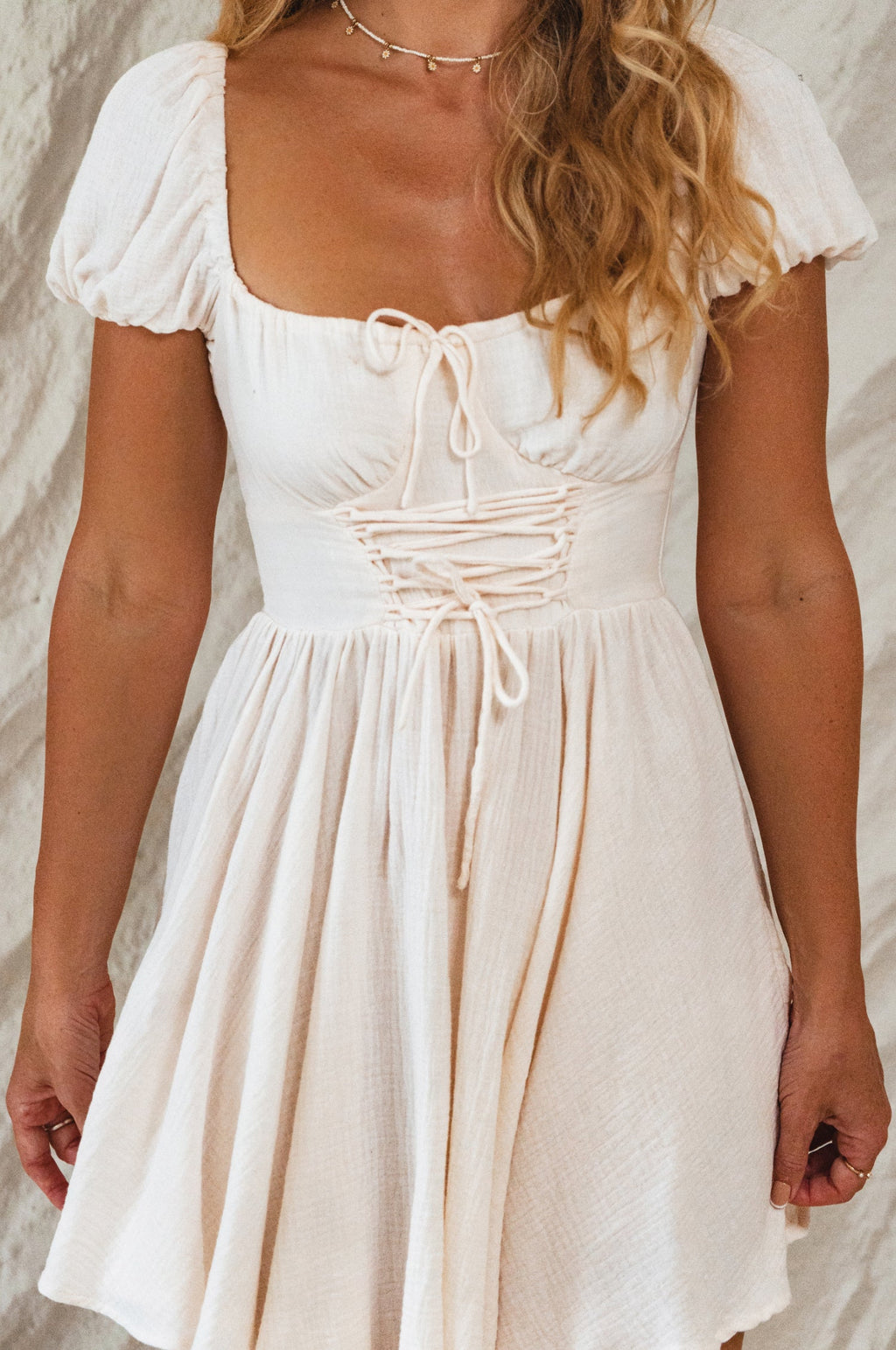 Michelina Cotton Mini Dress by Bali ELF