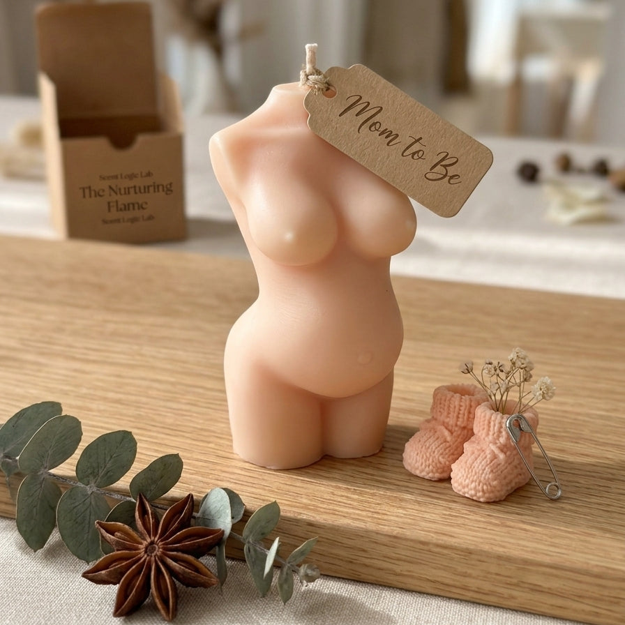 Mom-to-Be Candle |  Body Sculpture Art