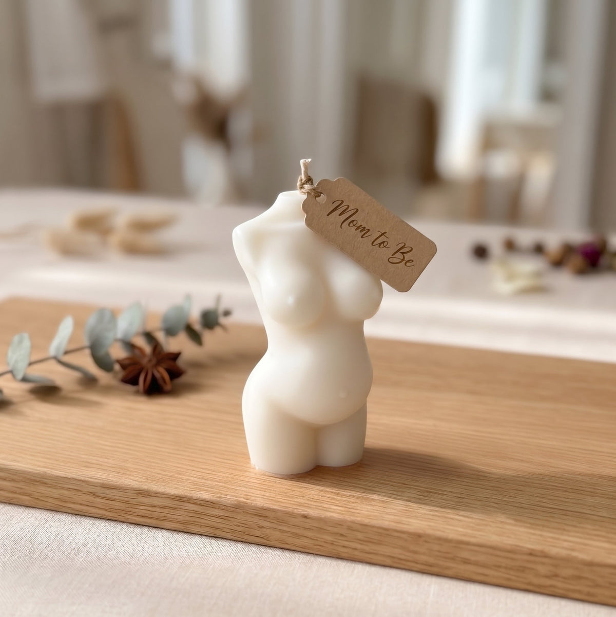 Mom-to-Be Candle |  Body Sculpture Art