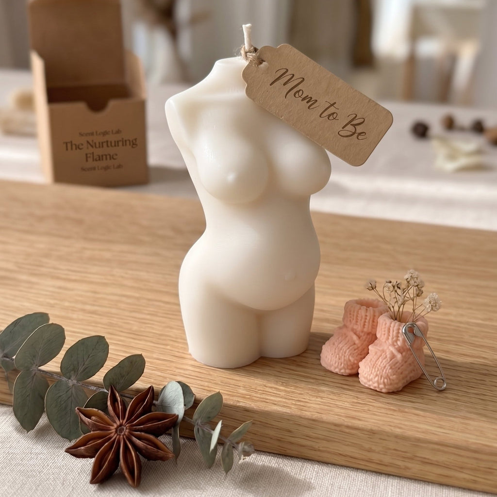 Mom-to-Be Candle |  Body Sculpture Art