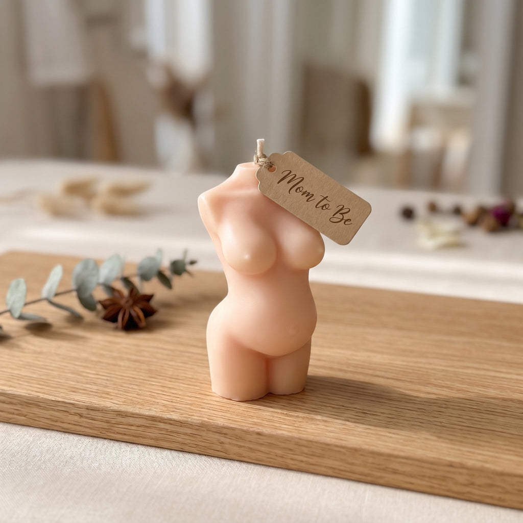 Mom-to-Be Candle |  Body Sculpture Art