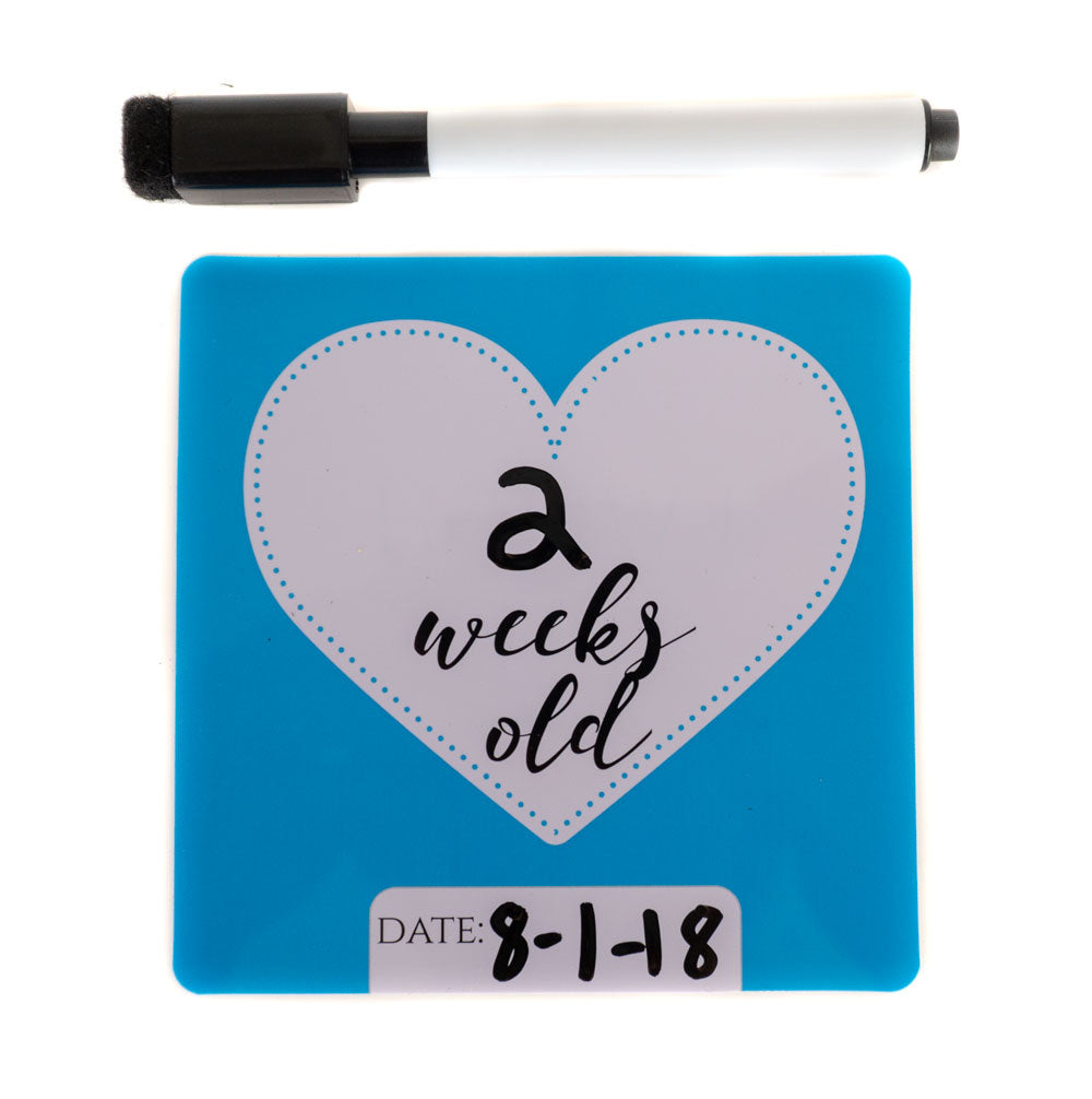 Boy Preemie NICU Milestone Cards to NICU Grad in Plastic