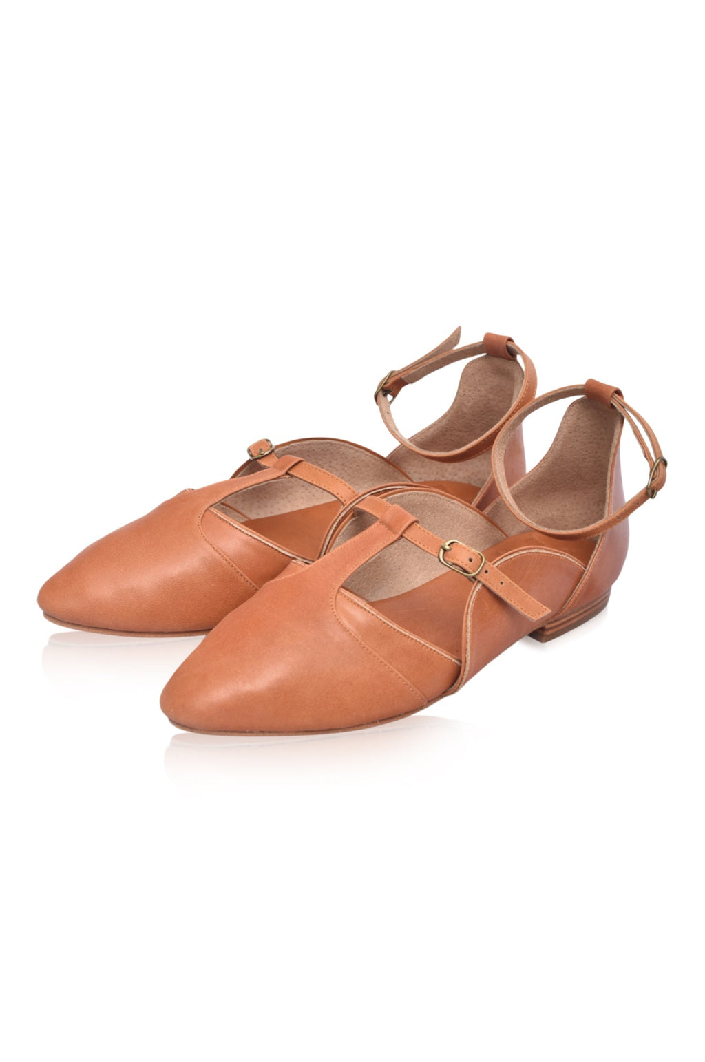 On The Go Leather Ballet Flats by Bali ELF