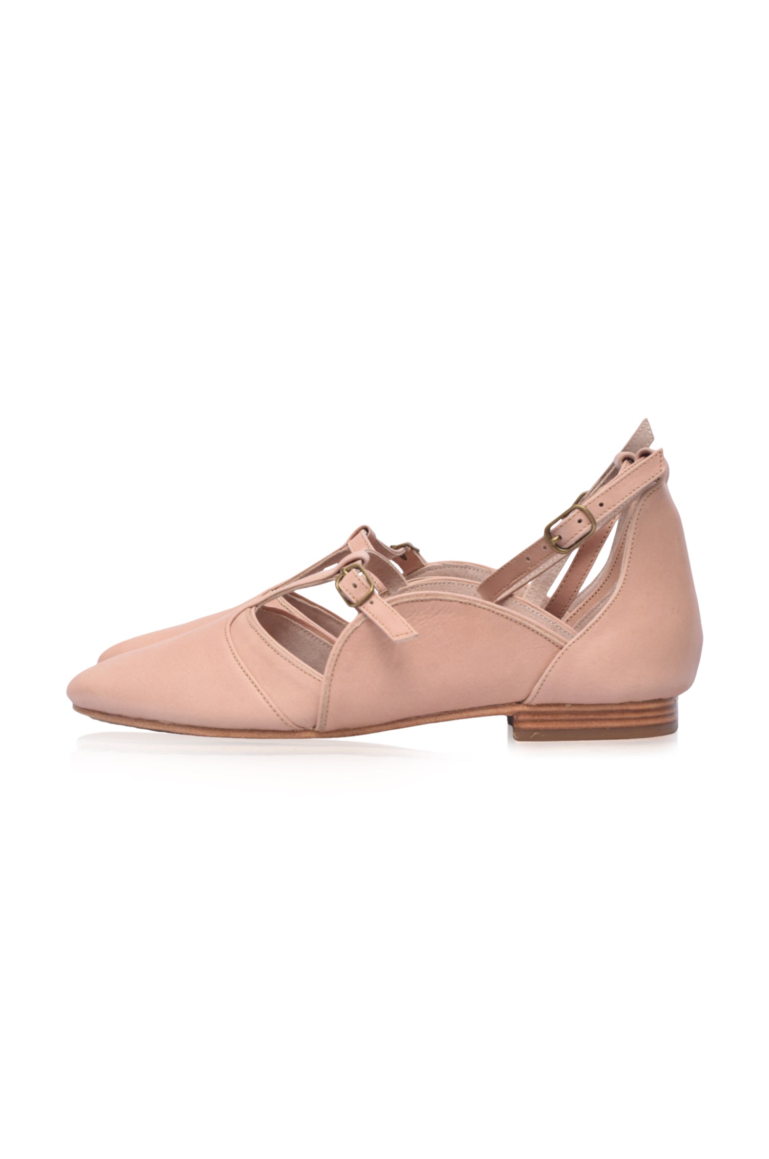 On The Go Leather Ballet Flats by Bali ELF