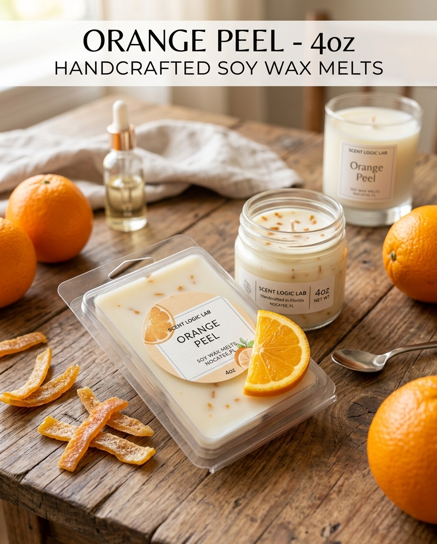 Zest the Day Away: Orange Peel Soy Wax Melts