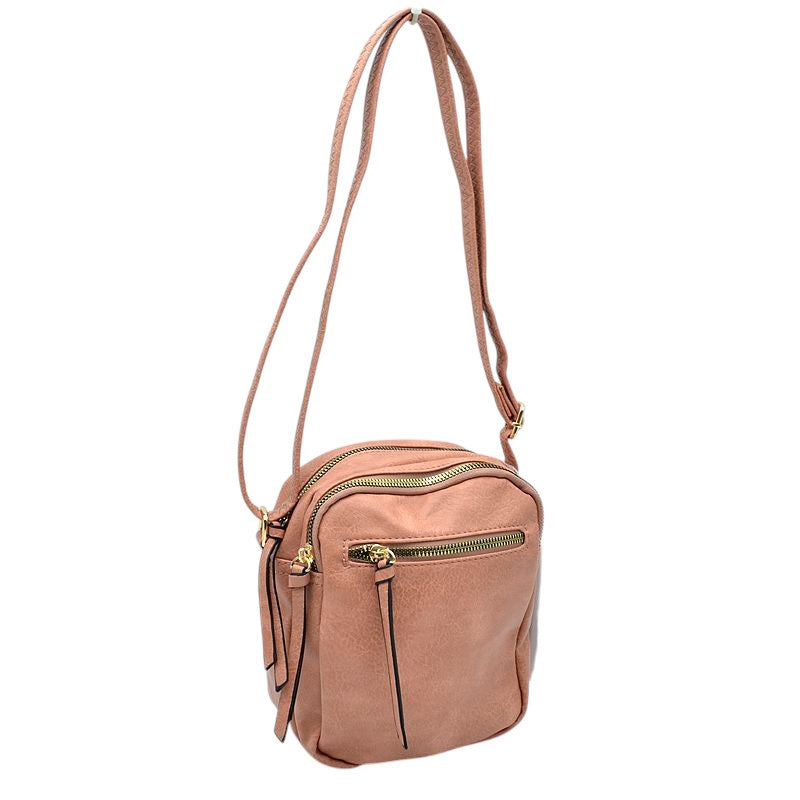 Trendy Leather Crossbody Bag With Shoulder Strap, Be trendy and casual with this beautifully crafted crossbody bag. This premium-looking bag is made up of genuine leather, making it perfect for carrying when heading to the office or casual parties. This bag features a flexible shoulder strap and zipper closure and has spacious space to place all your stuff. Stay trendy!