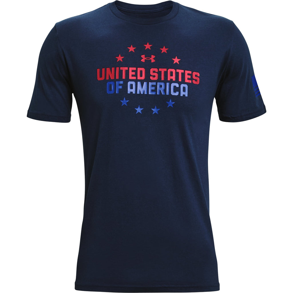 [1365051-408] Mens Under Armour Freedom US of A T-Shirt by SNEAKAR
