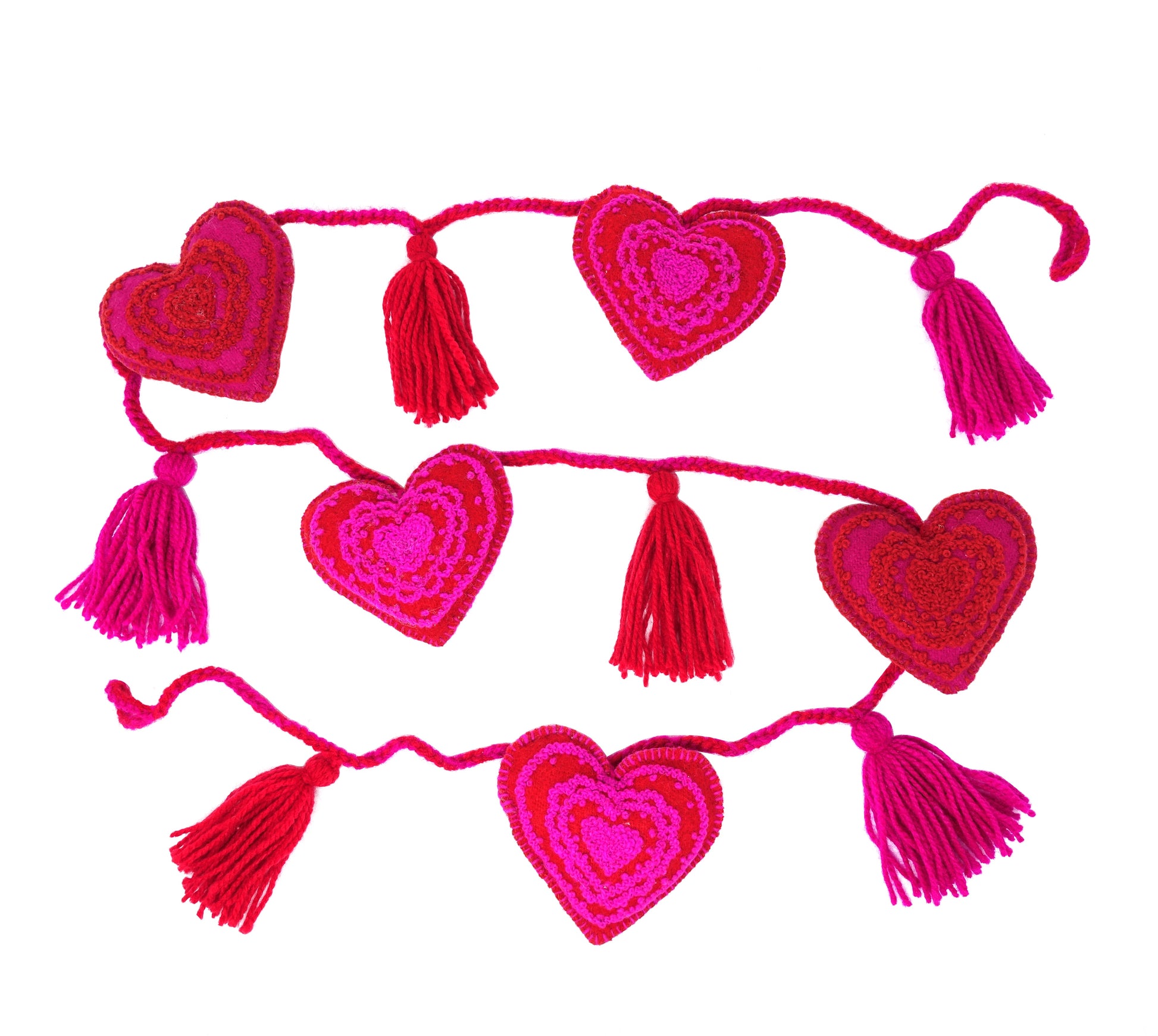Valentine Garland, Pink by Melange Collection