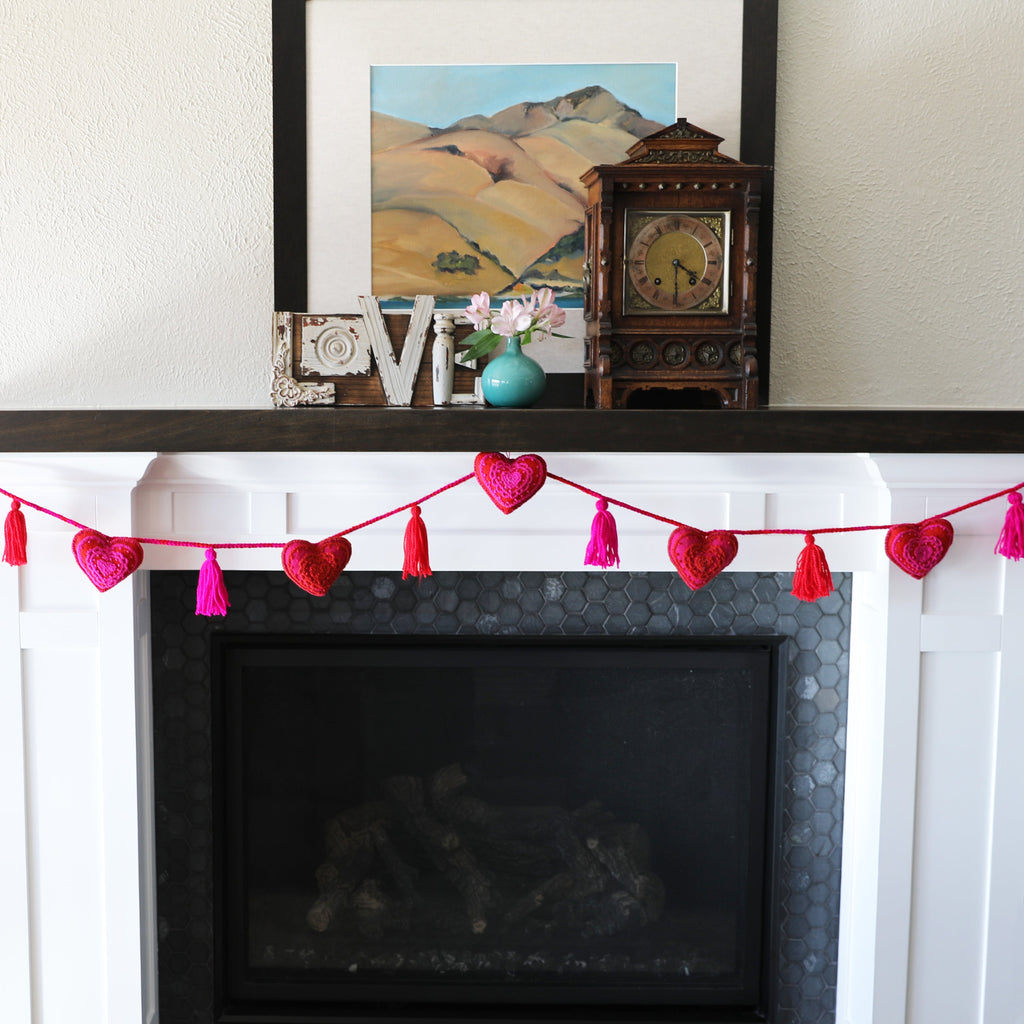 Valentine Garland, Pink by Melange Collection