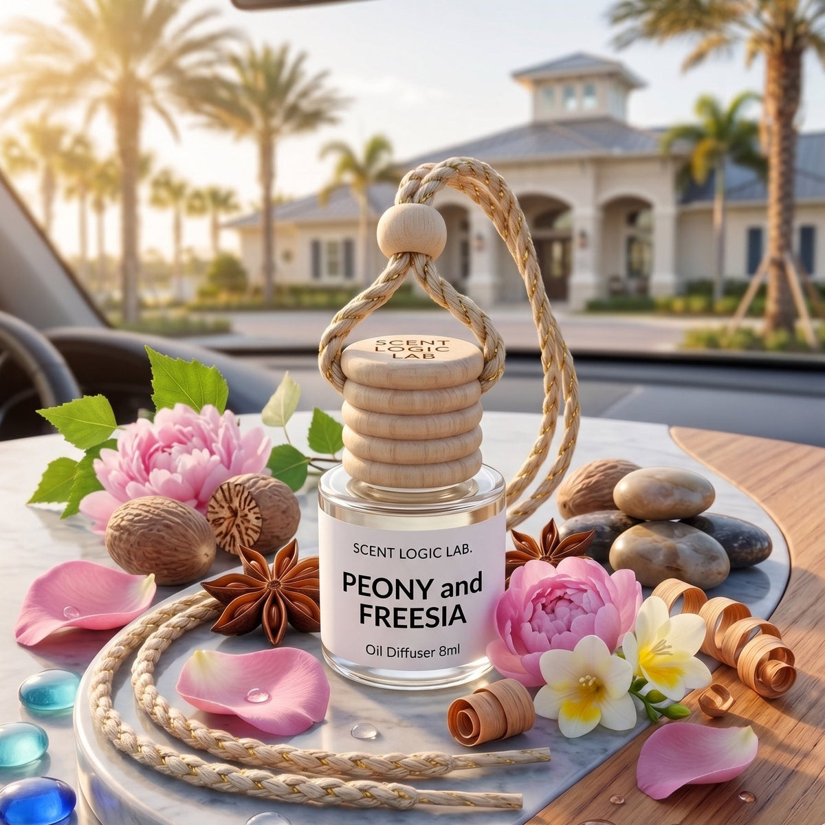 Luxury 8ml Car Diffuser in Floral Scents
