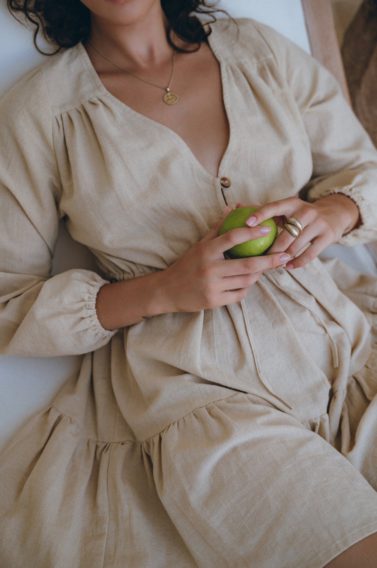 Positano Linen Mini Dress by Bali Lane