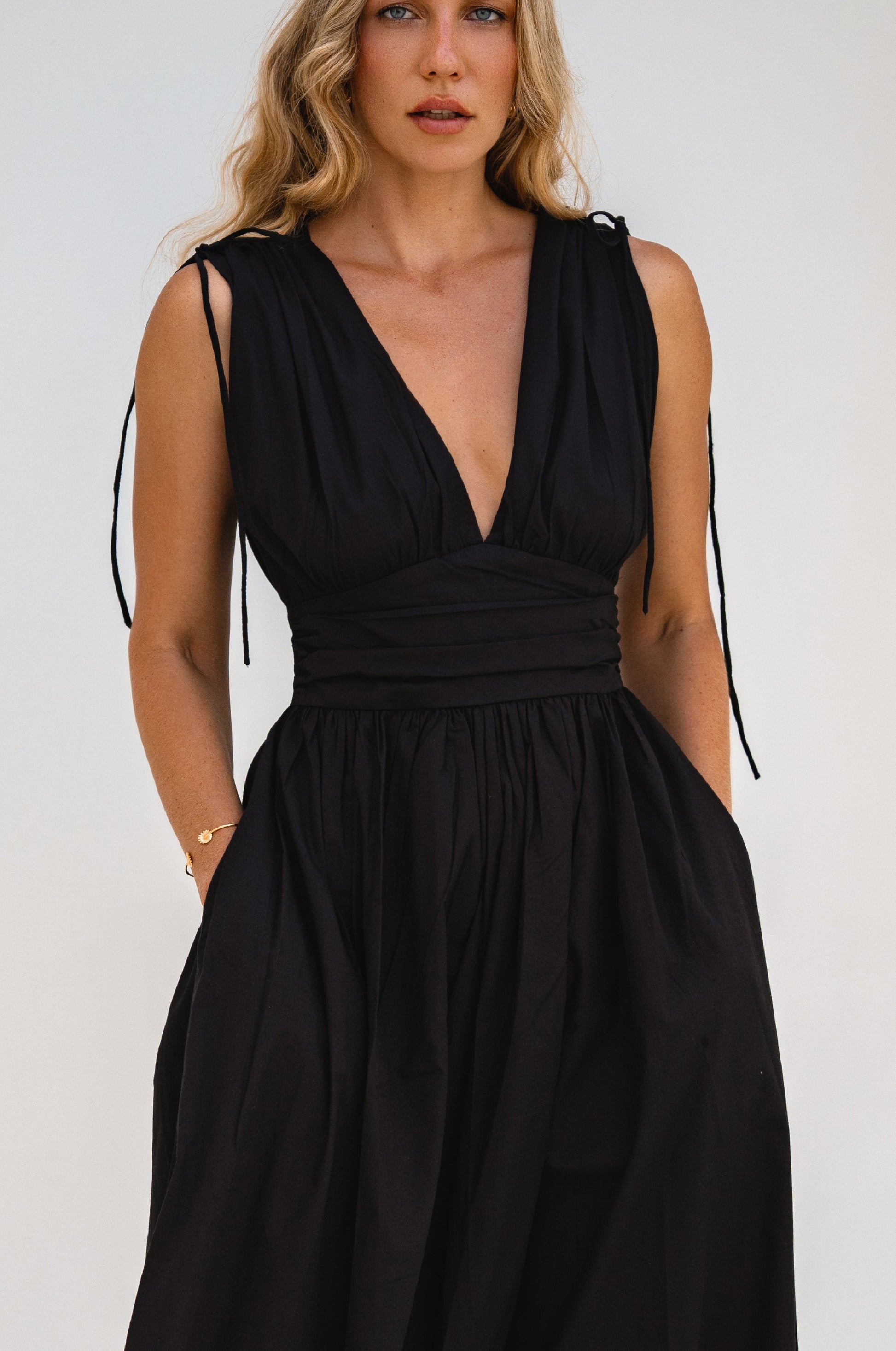 Rafina Goddess Cotton Maxi Dress by Bali ELF