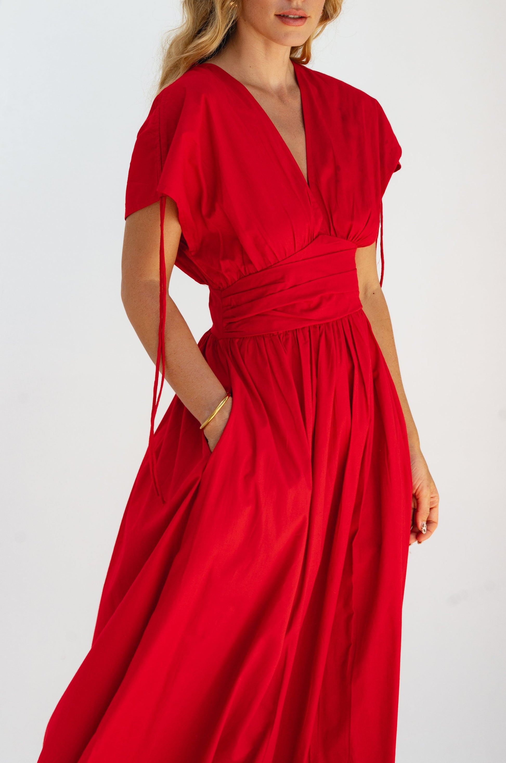 Rafina Goddess Cotton Maxi Dress by Bali ELF