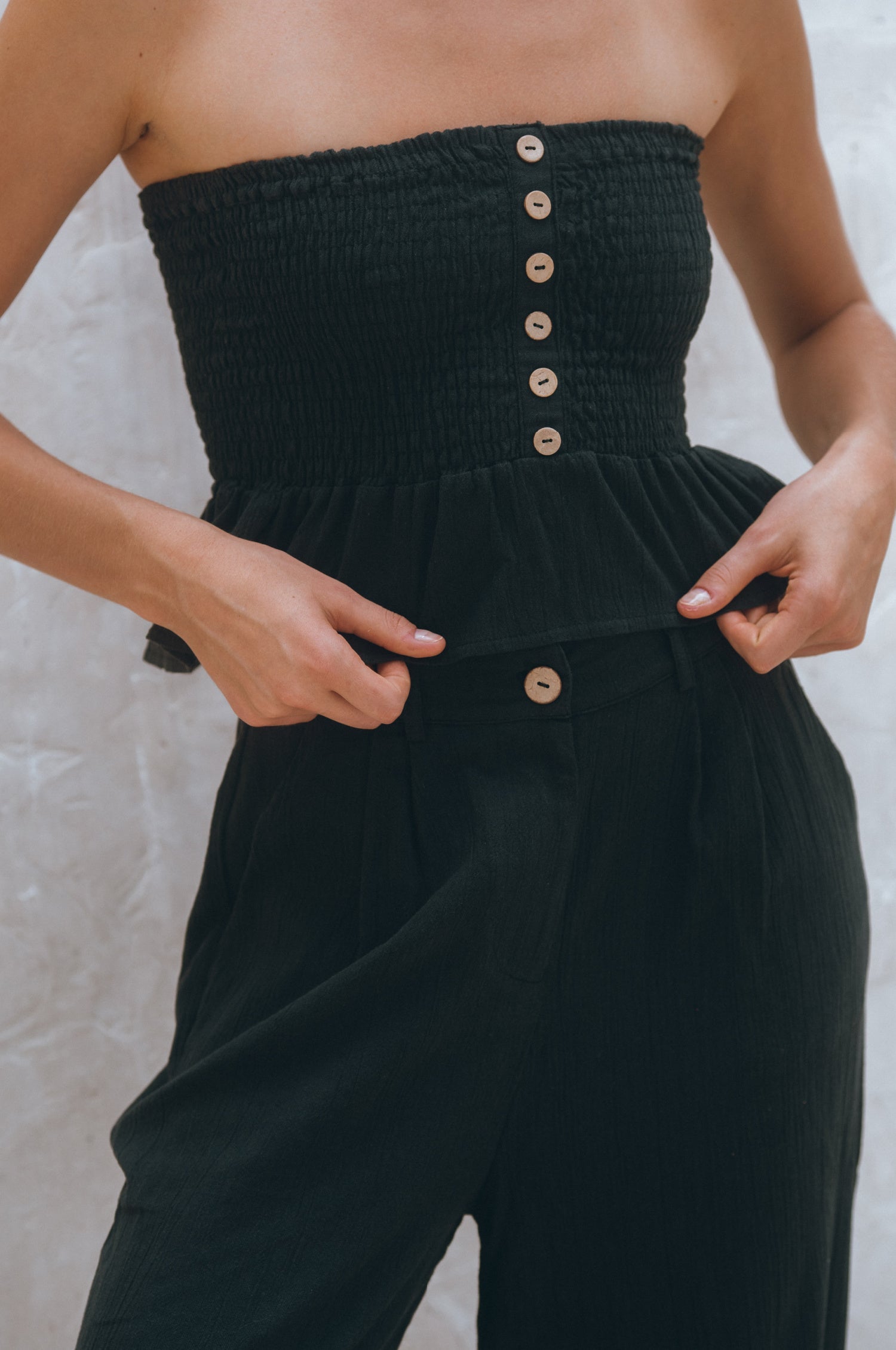 Raya Wide Leg Linen Pants by Bali Lane