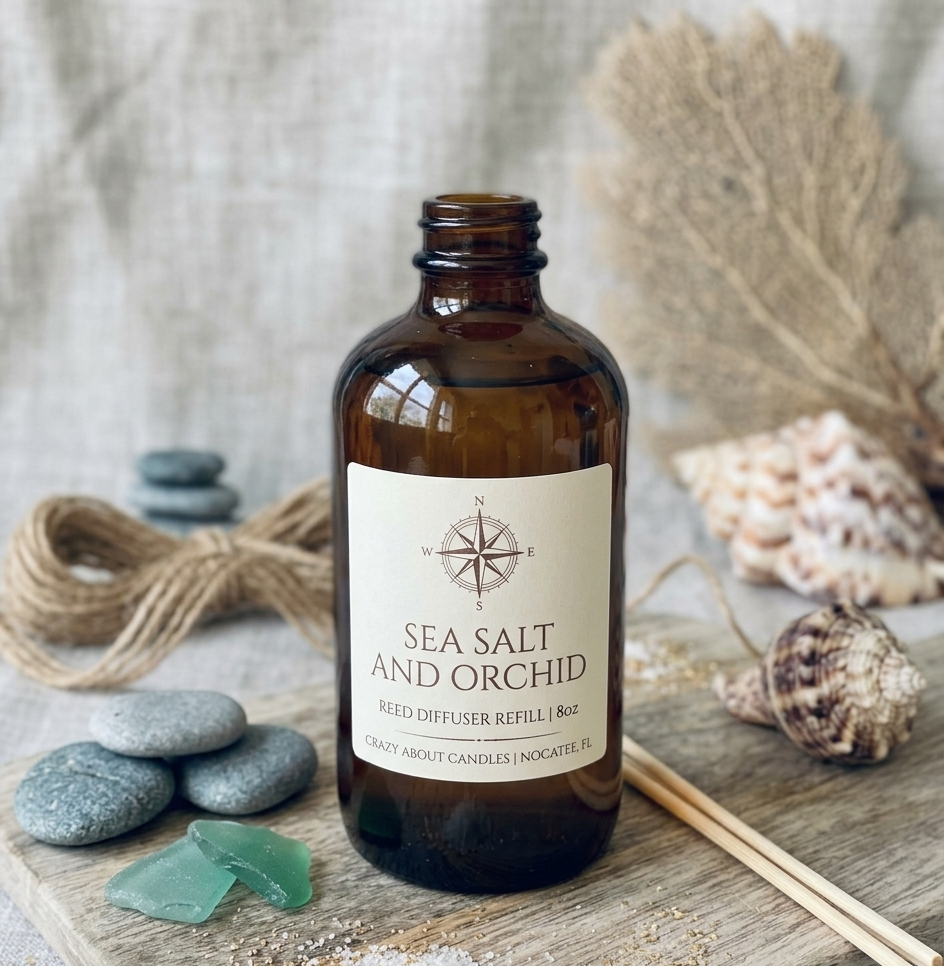 Reed Diffuser Refill – 8oz | Fruity Scents, Essential Oil Infused