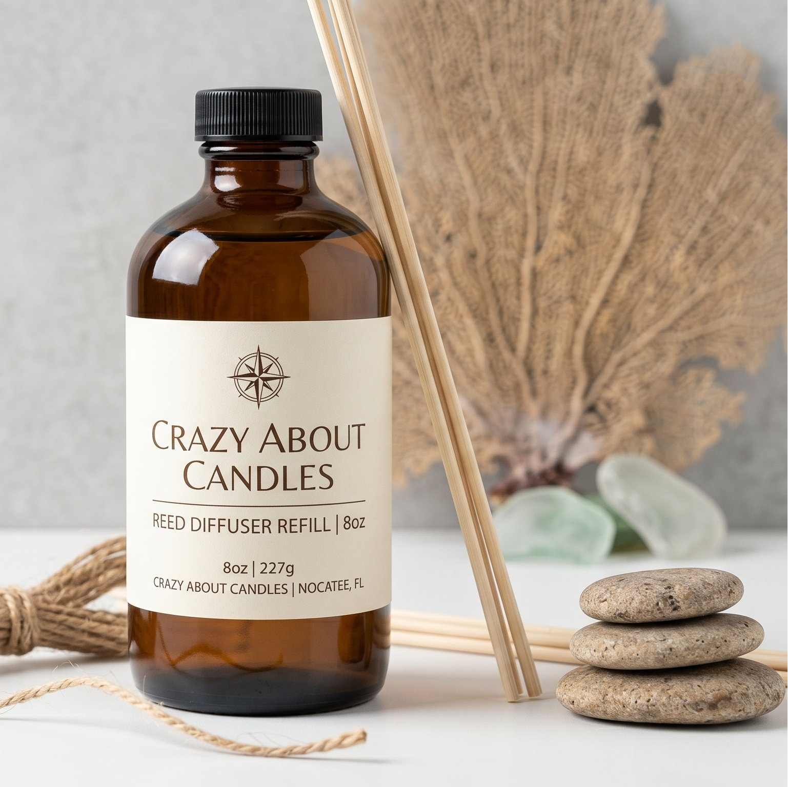 Reed Diffuser Refill – 8oz | Fruity Scents, Essential Oil Infused