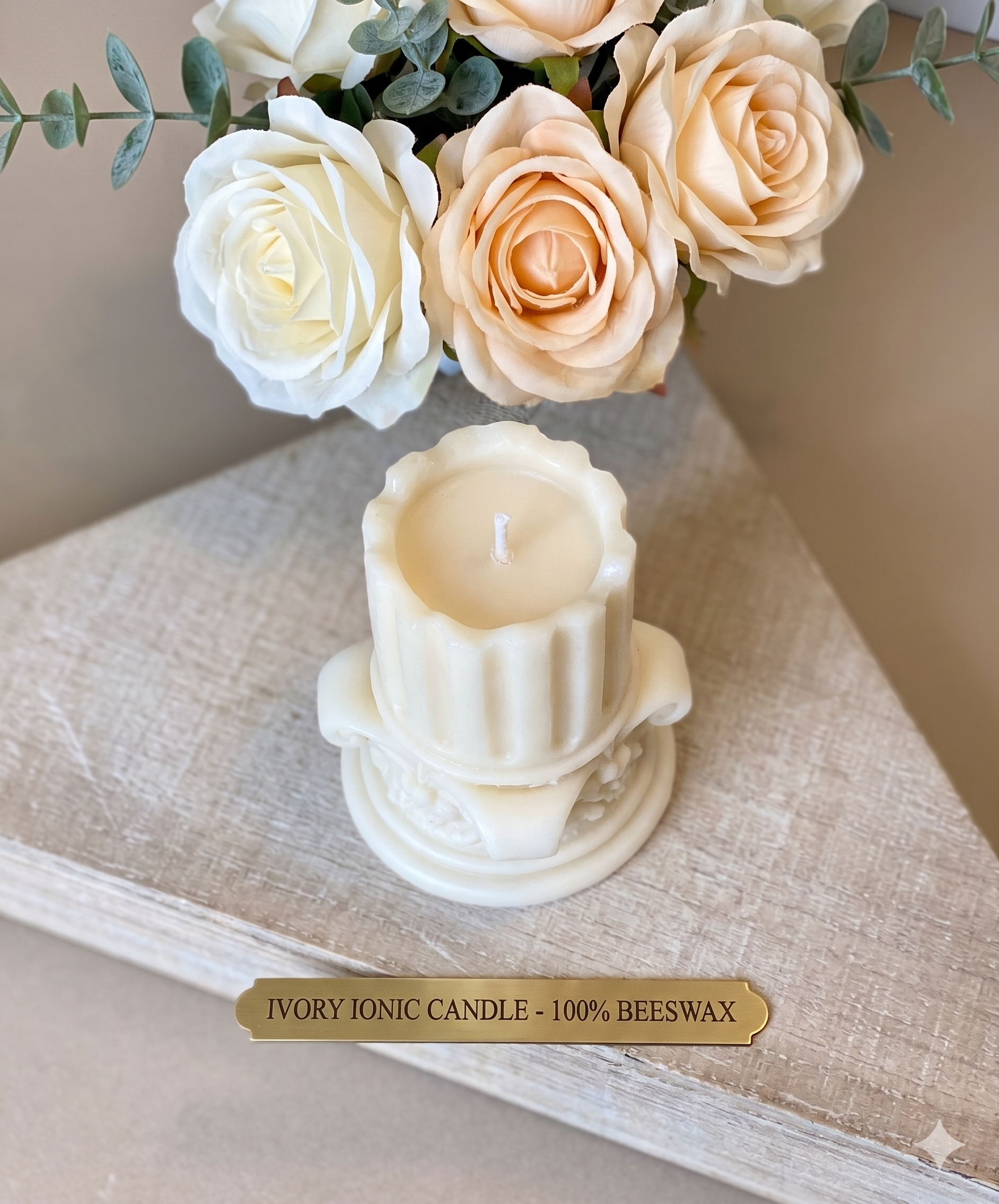 Romano Pillar Candle | Elegant Home Decor