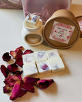 Rose Petal Wax Melter Gift Set – Ceramic Burner, Tealight & Soy Wax Melts