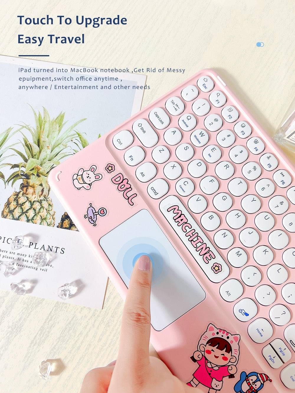 Pastel Wireless iPad Keyboard & Mouse by Kore Kawaii