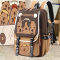 Cute Capybara Buddies Backpack With Pencil Case