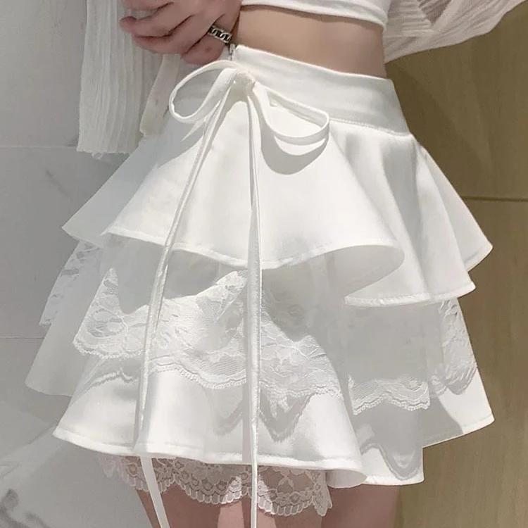 Ruffle Mini Skirt by Kore Kawaii
