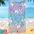 Kawaii Unicorn Dreams Beach Towel