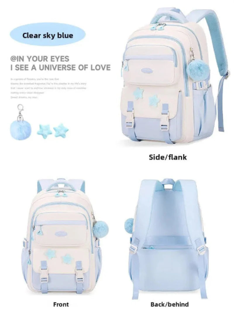 Kawaii Pastel Cutesy Backpack Set