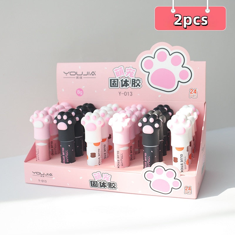 Kawaii Cat Paw Glue Sticks