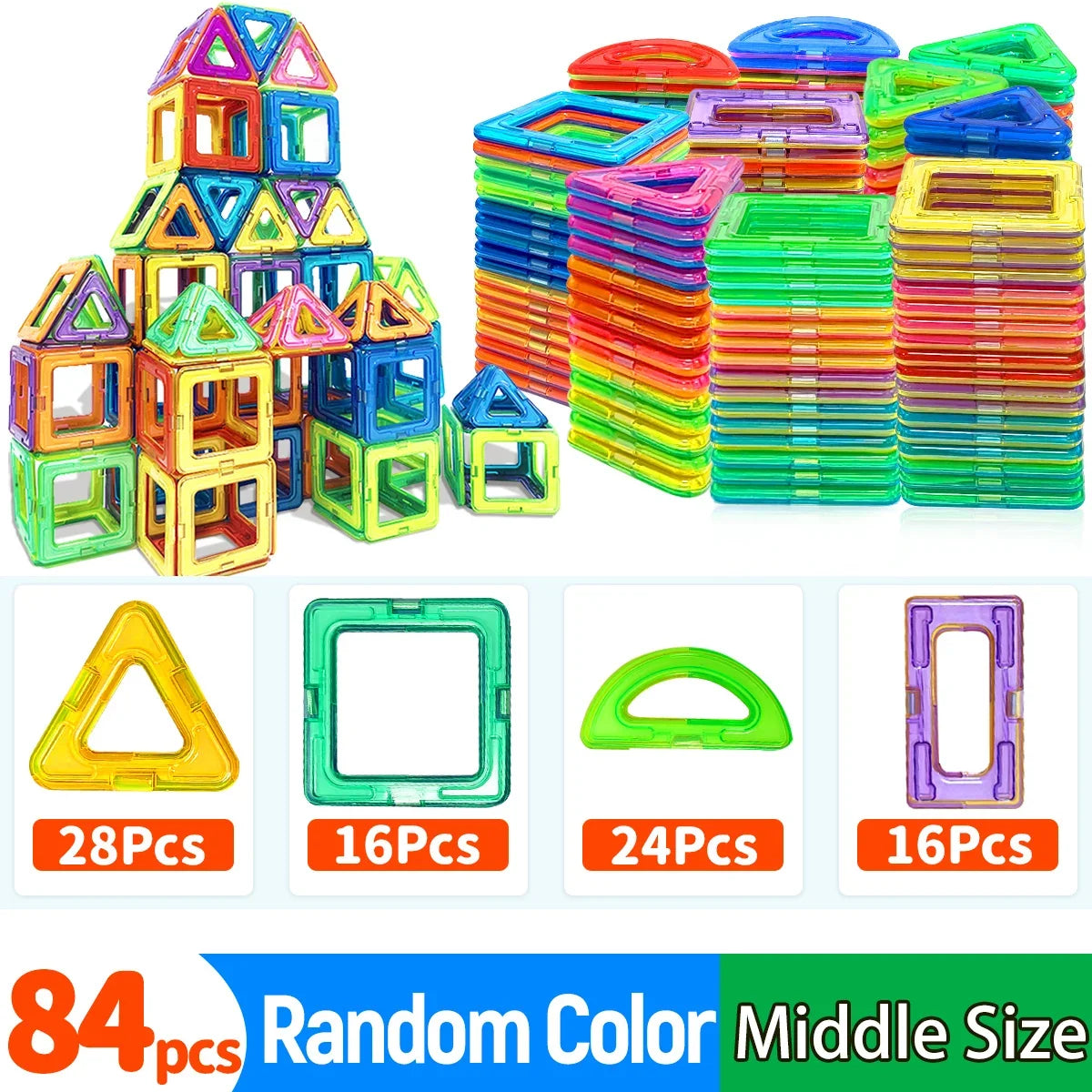Magnetic Building Blocks for Kids – STEM Construction Learning Toy