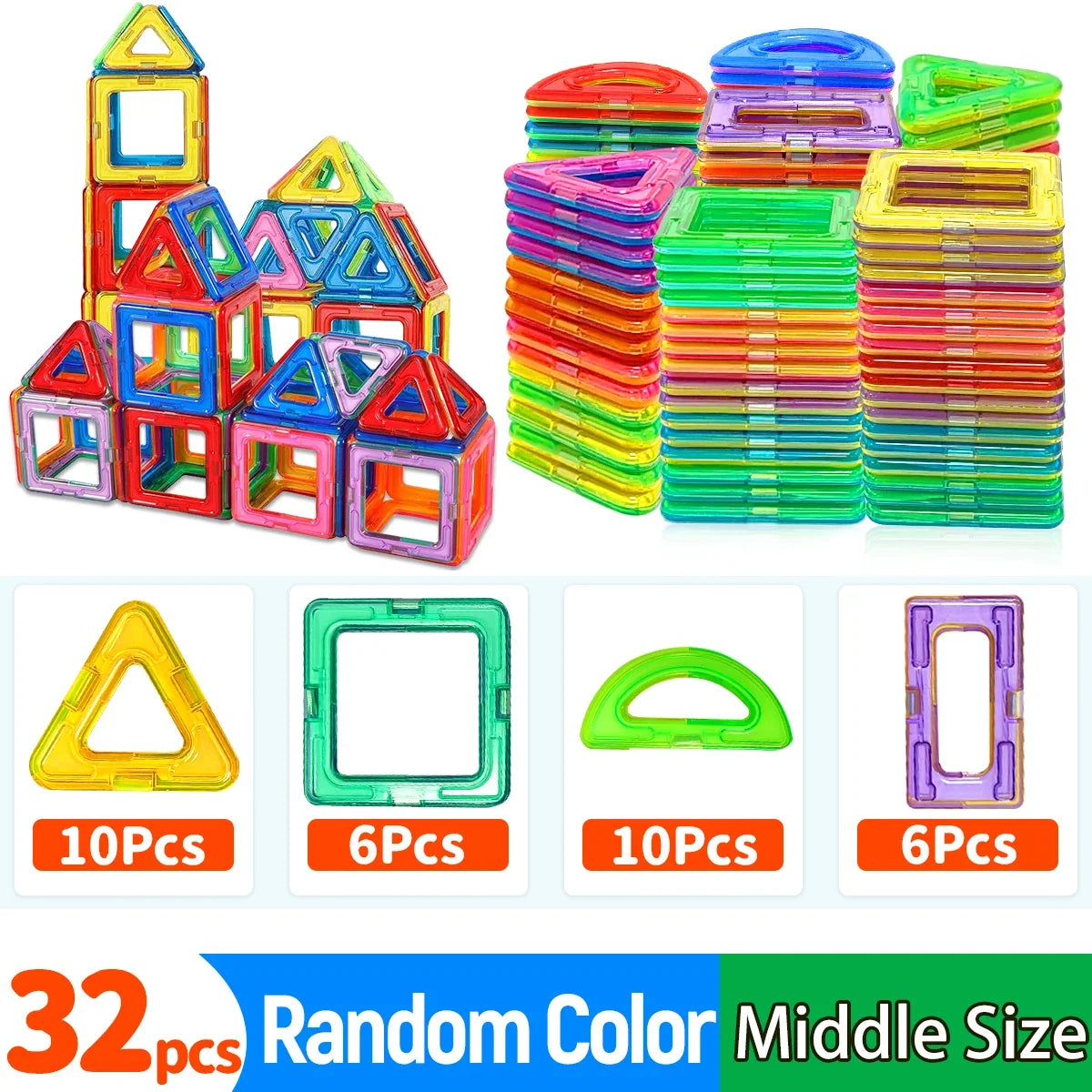 Magnetic Building Blocks for Kids – STEM Construction Learning Toy