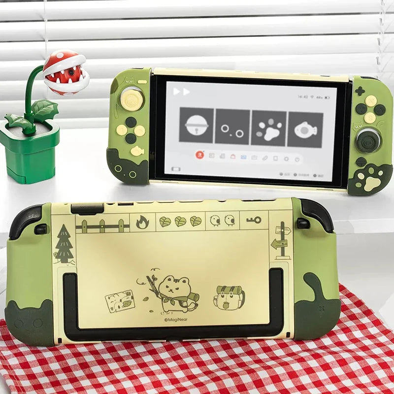 Cute Kitty Kats Many Adventures Nintendo Switch Case NS2/OLED