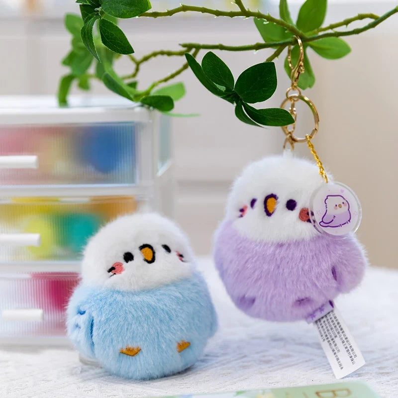 Kawaii Bird Plushie Pendant Keychain