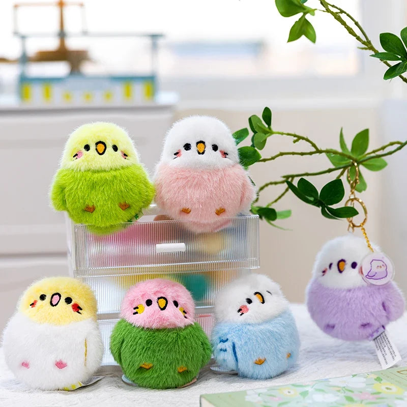 Kawaii Bird Plushie Pendant Keychain