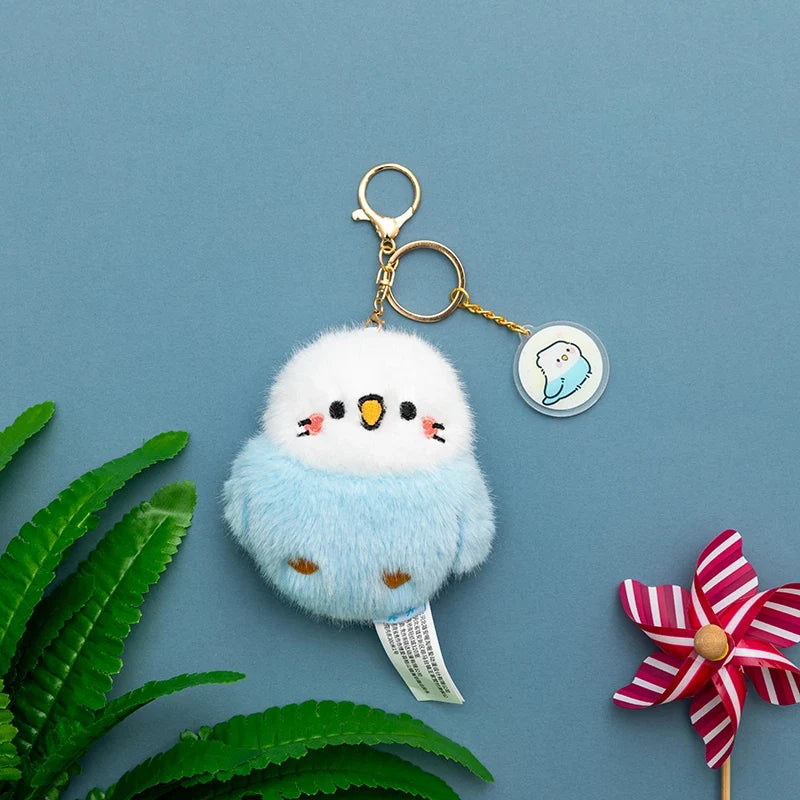 Kawaii Bird Plushie Pendant Keychain