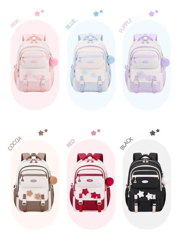 Kawaii Pastel Cutesy Backpack Set