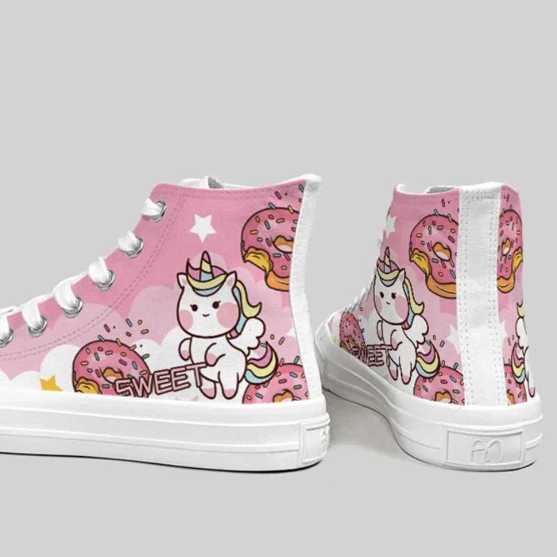 Kawaii Pink Unicorn Sneakers