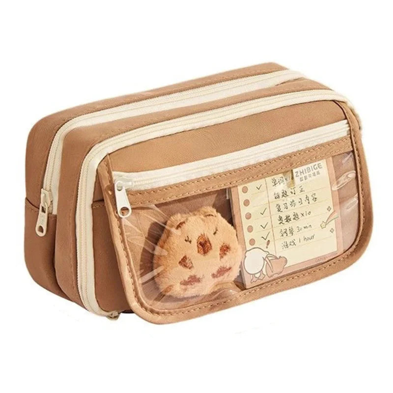 Cute Capybara Buddies Backpack With Pencil Case