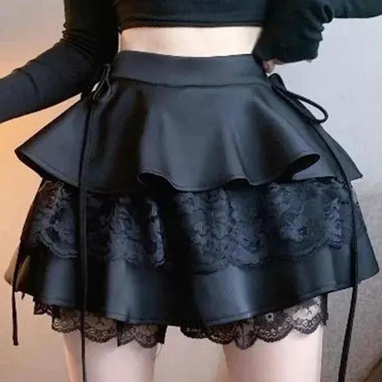 Ruffle Mini Skirt by Kore Kawaii