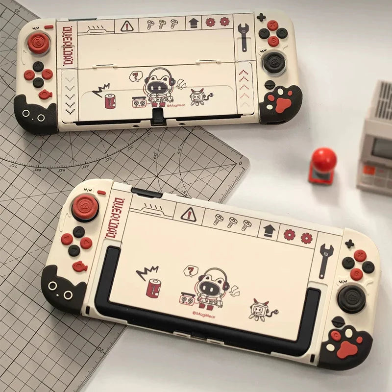 Cute Kitty Kats Many Adventures Nintendo Switch Case NS2/OLED