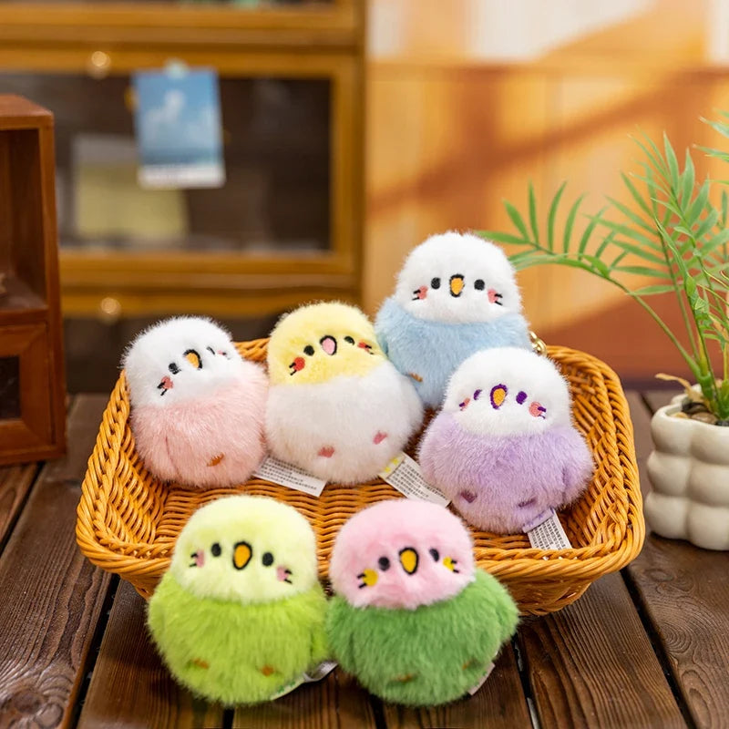 Kawaii Bird Plushie Pendant Keychain