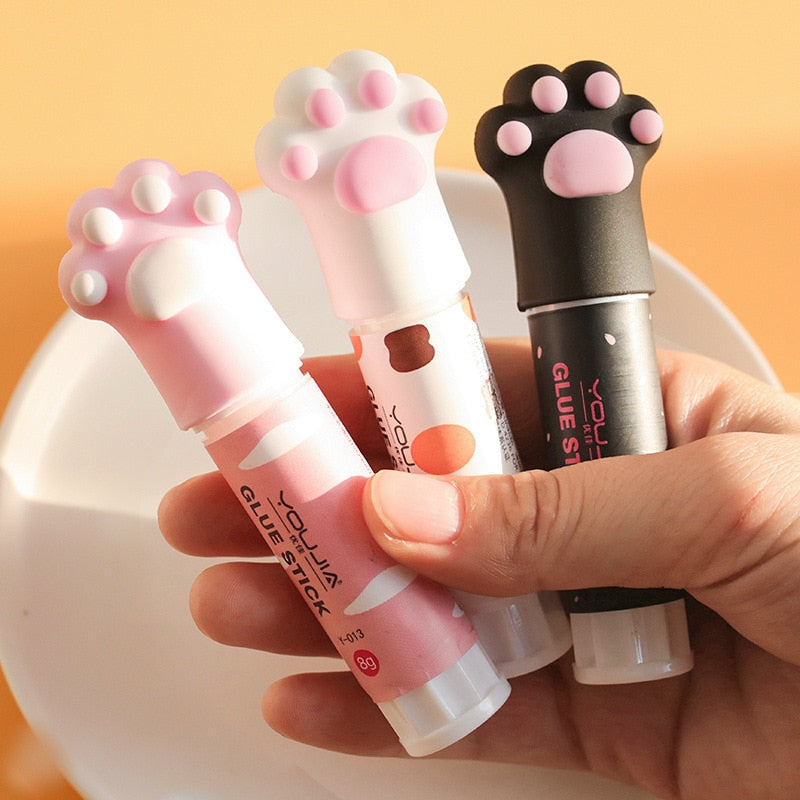 Kawaii Cat Paw Glue Sticks