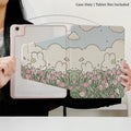 Kawaii Tulips & Bunnies iPad Case