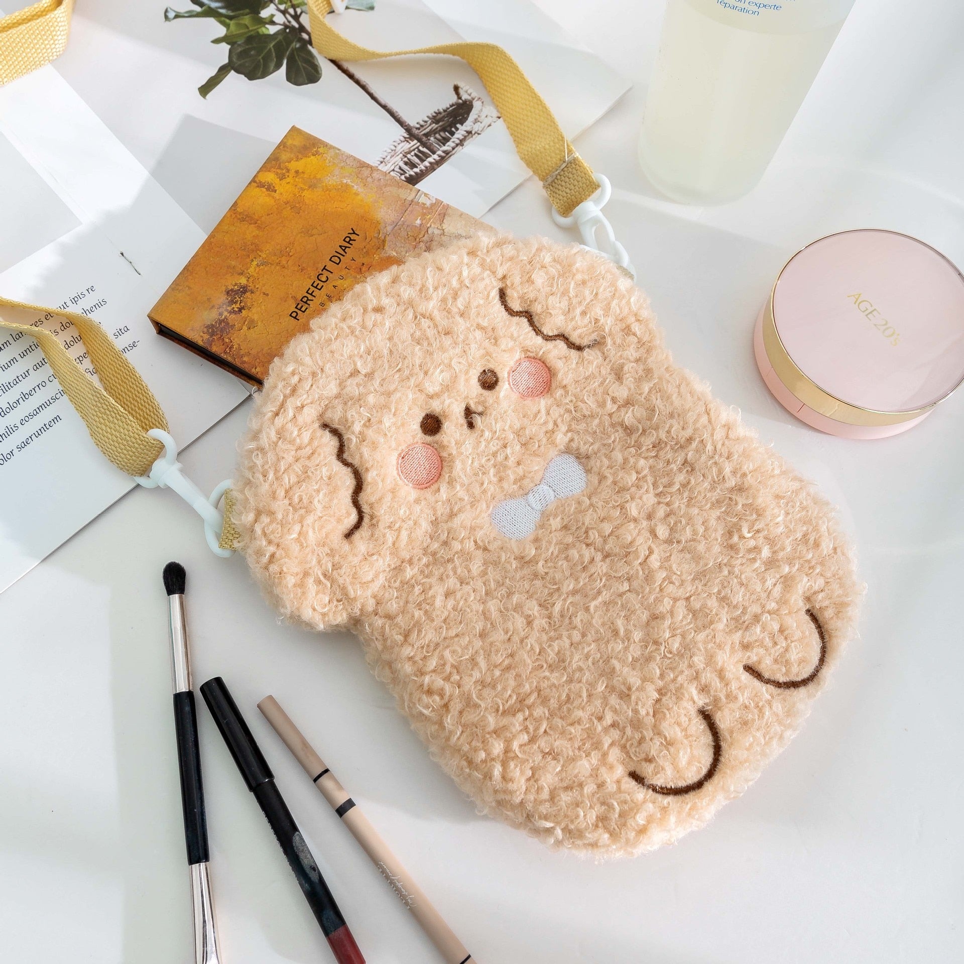 Cute Brown Puppy Crossbody Bag
