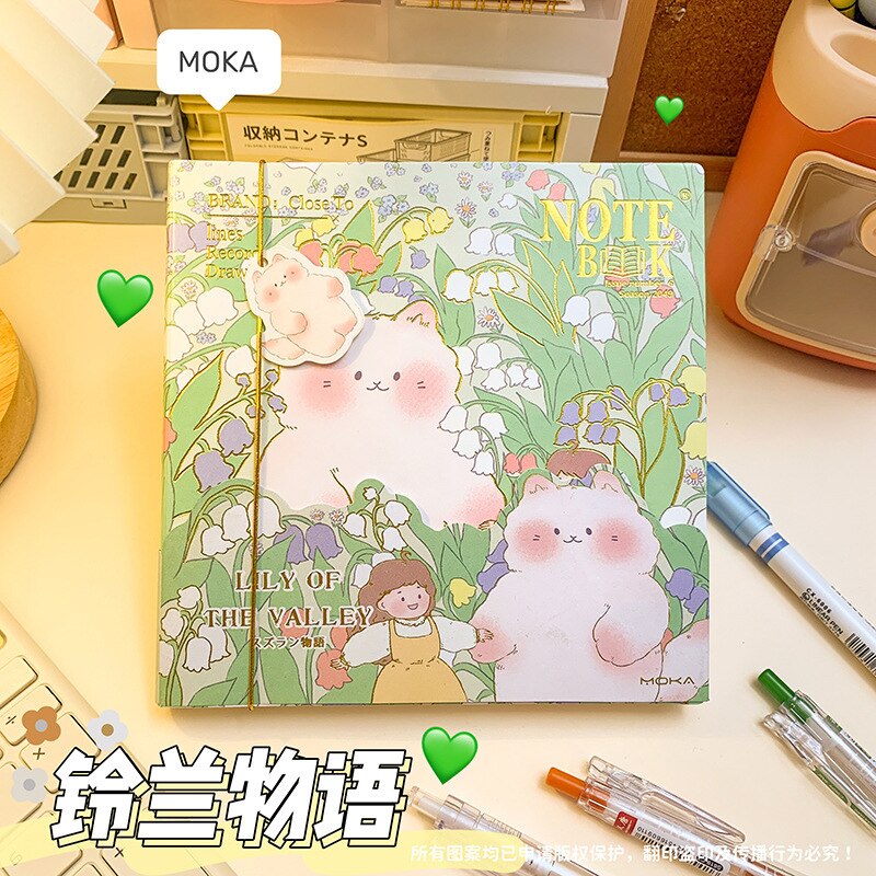 Kawaii Green Secret Forest Notebook