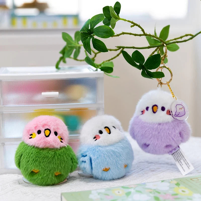 Kawaii Bird Plushie Pendant Keychain