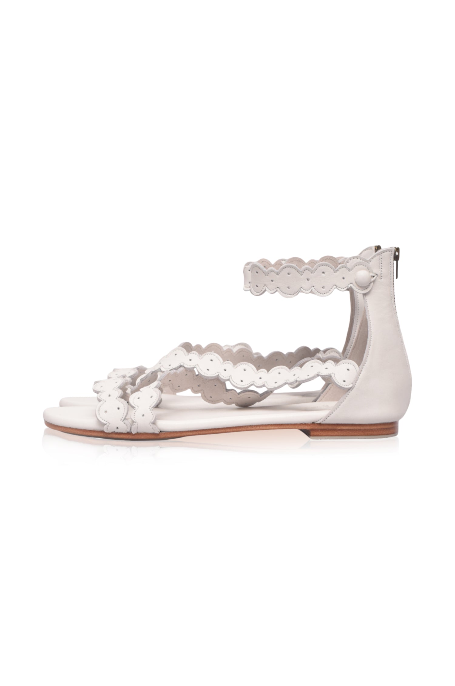 Salty Sea Criss Cross Leather Sandals by Bali ELF