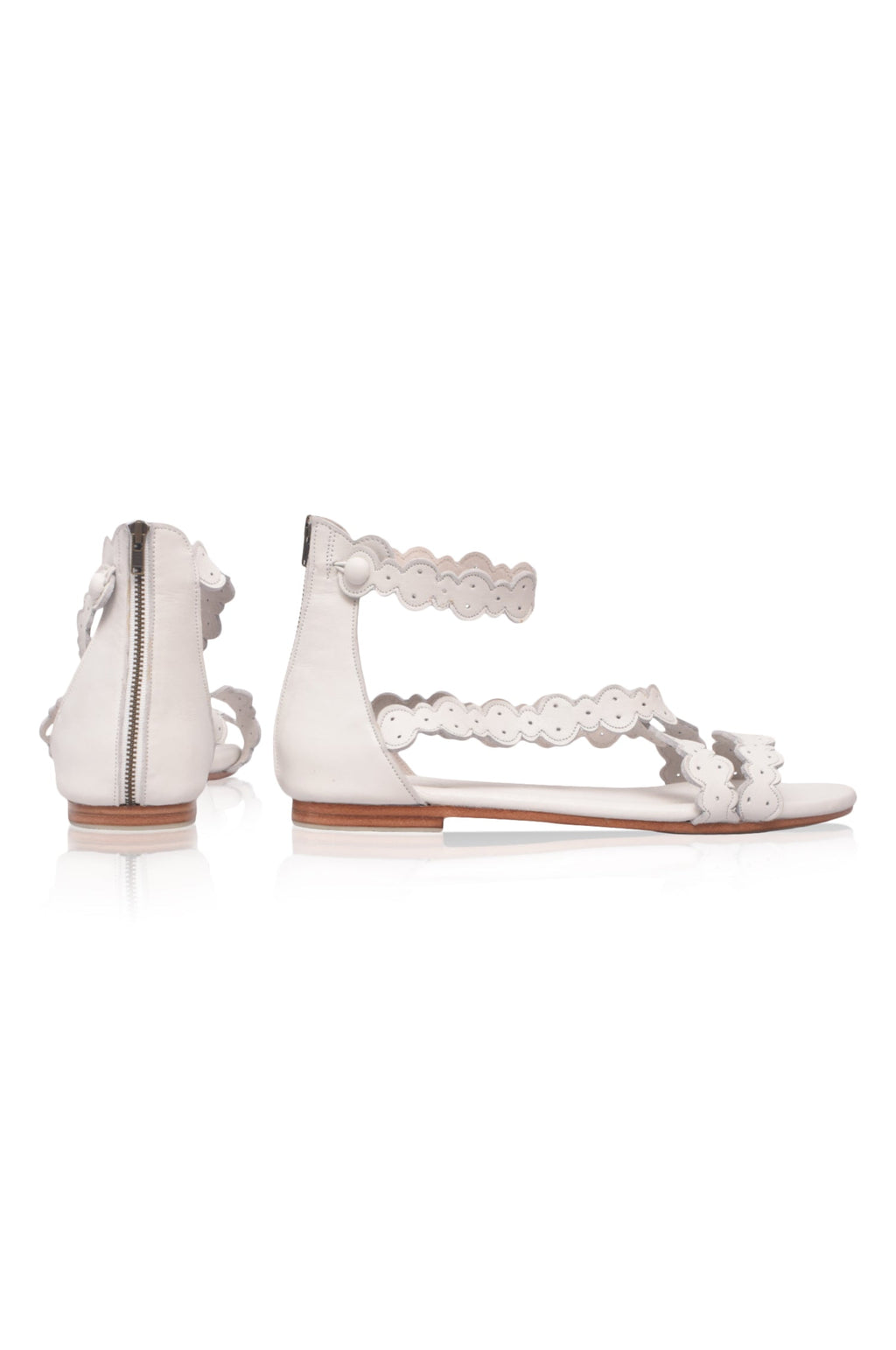 Salty Sea Criss Cross Leather Sandals by Bali ELF
